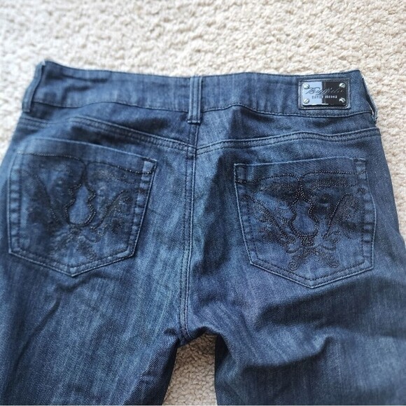 Buffalo David Bitton Akira Mid Rise Stretch Skinny Jeans Dark Navy Size 29 - Picture 5 of 7